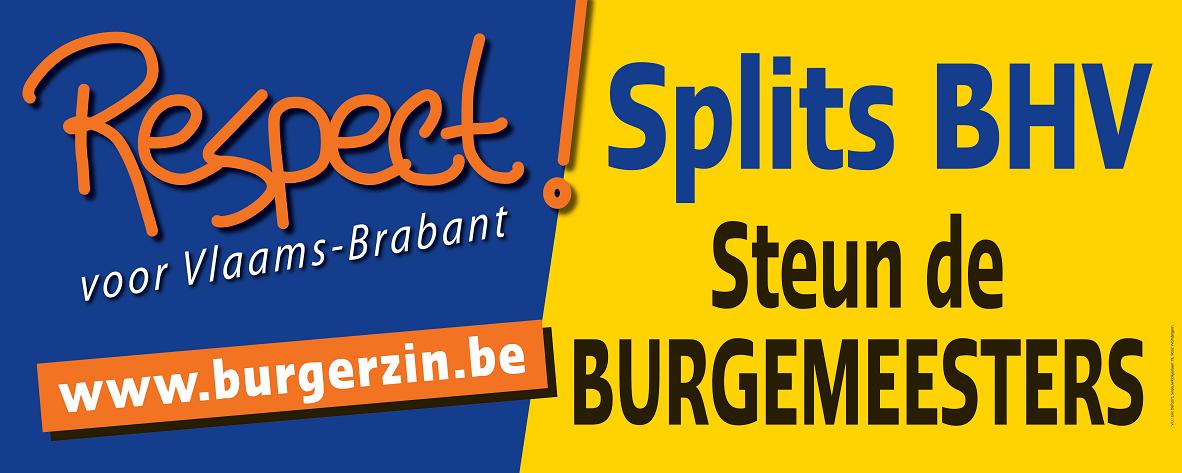 Steun de burgemeesters, splits kieskring Brussel-Halle-Vilvoorde /