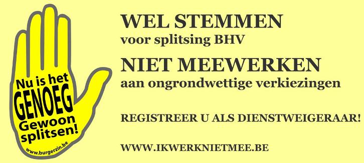Steun de burgemeesters, splits kieskring Brussel-Halle-Vilvoorde /